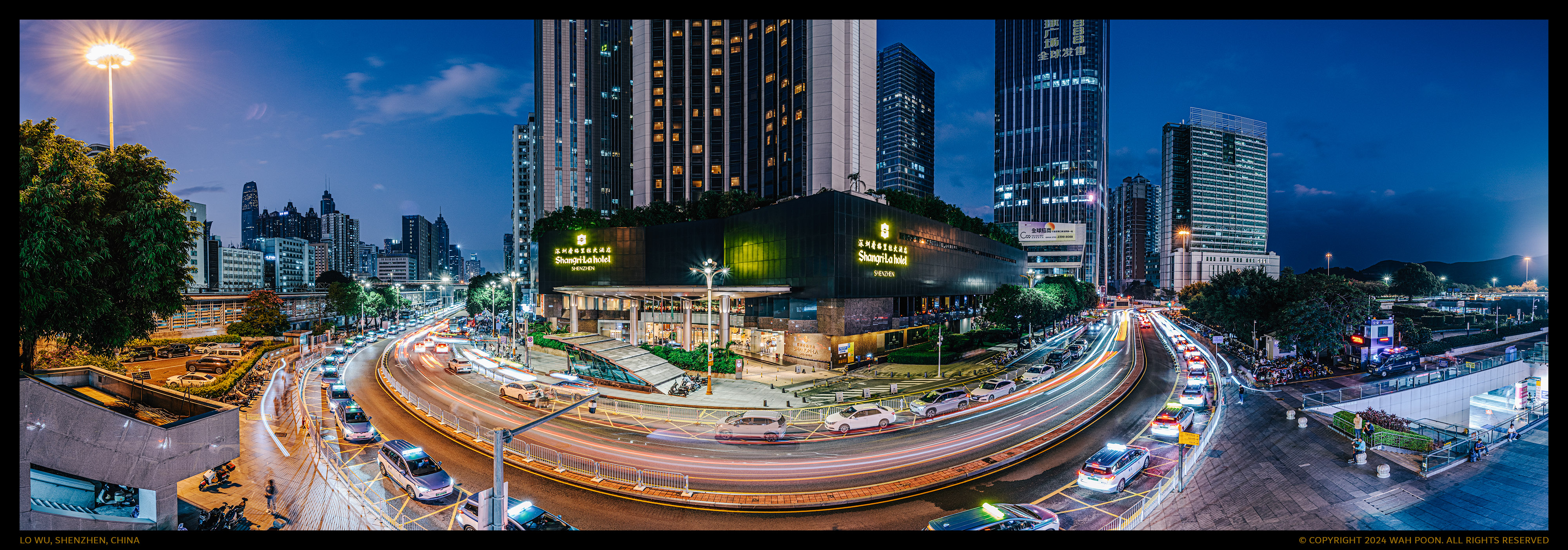 Shenzhen 220 degree ultra wide angle cityscape